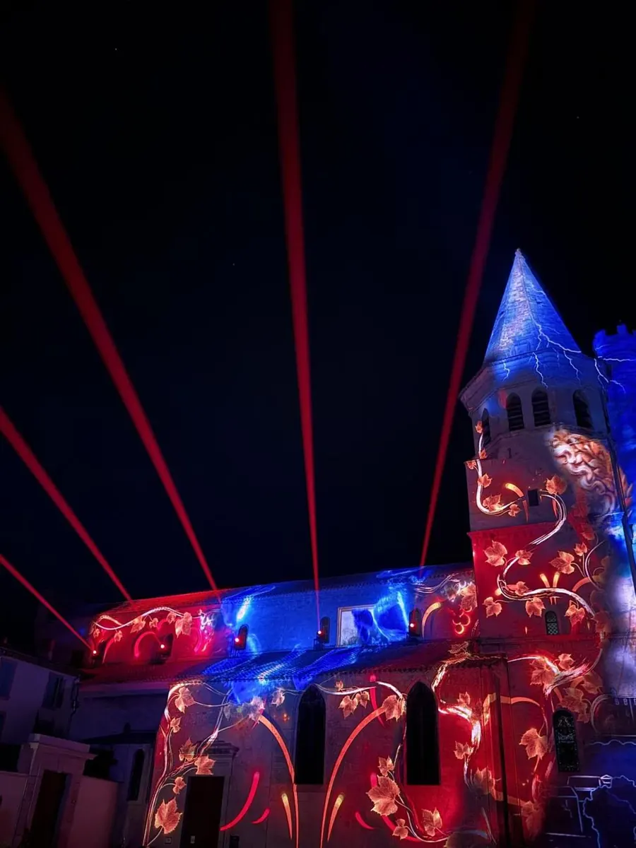 Mapping vidéo sur façade patrimoniale
